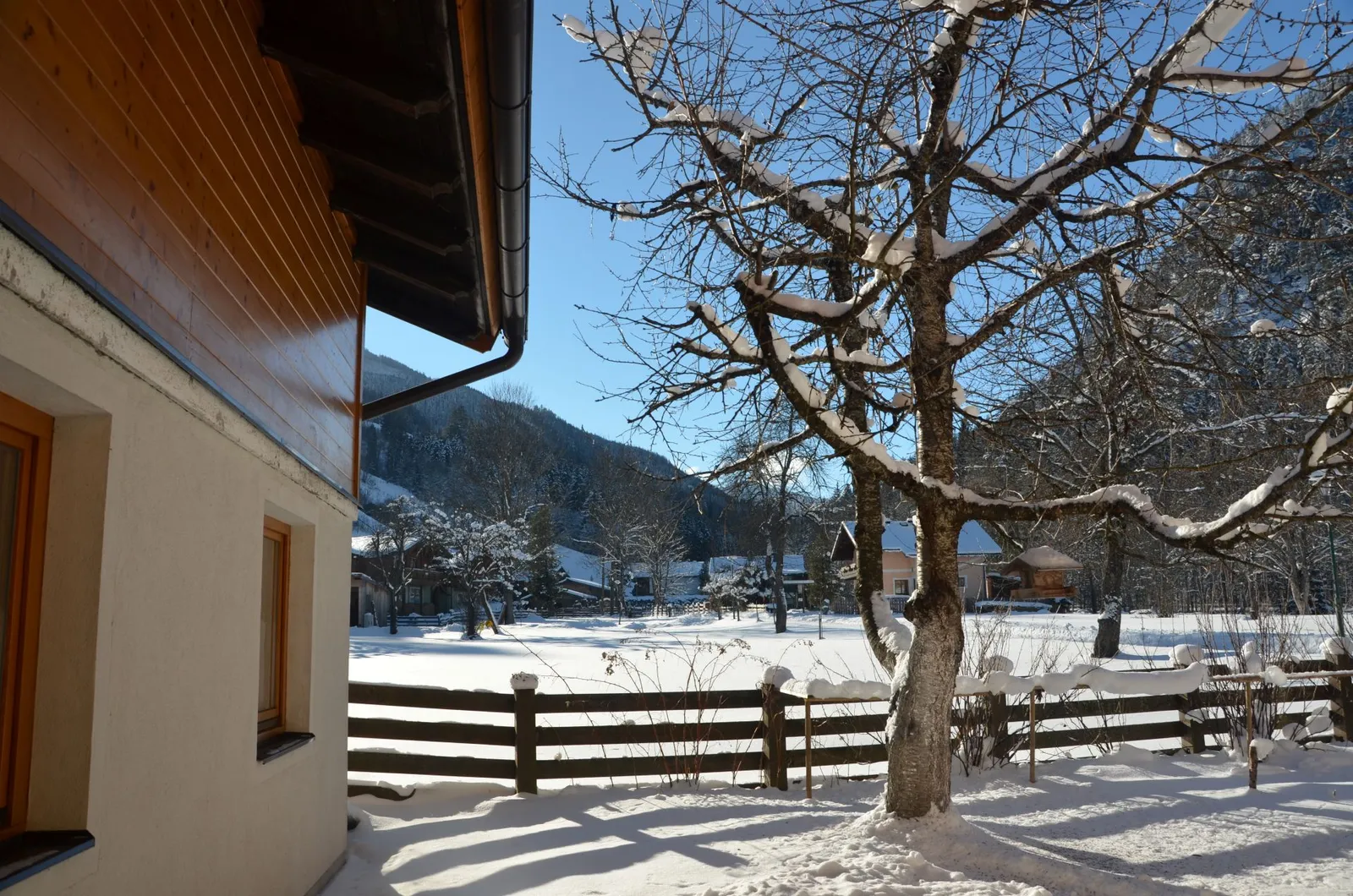 Winteransicht Ferienhaus Pürstl